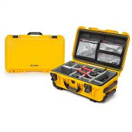 Nanuk 935 Waterproof Carry-On Hard Case with Lid Organizer and Padded Divider w/ Wheels - Yellow