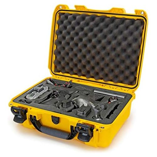  Nanuk 925 Waterproof Hard Case with Foam Insert for DJI FPV Fly More Kit - Yellow (925-FPVG4)