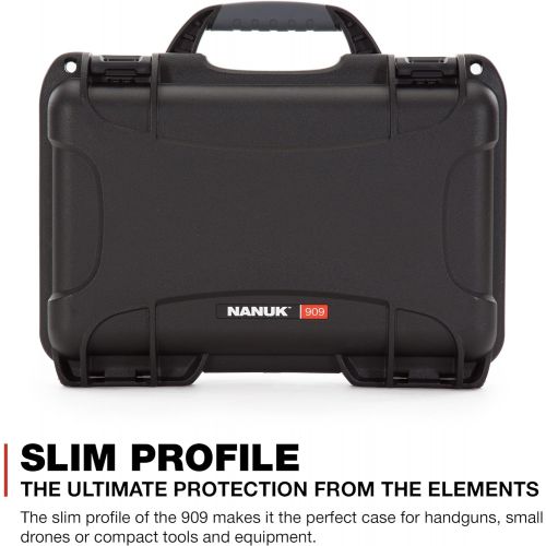  Nanuk 909 Waterproof Hard Case with Foam Insert - Black