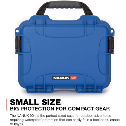  Nanuk 904 Waterproof Hard Case with Foam Insert - Blue