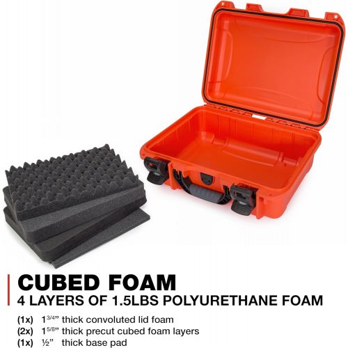  Nanuk 920 Waterproof Hard Case with Foam Insert - Orange