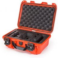 Nanuk Drone Waterproof Hard Case with Custom Foam Insert for DJI Mavic Air Fly More Combo - Orange
