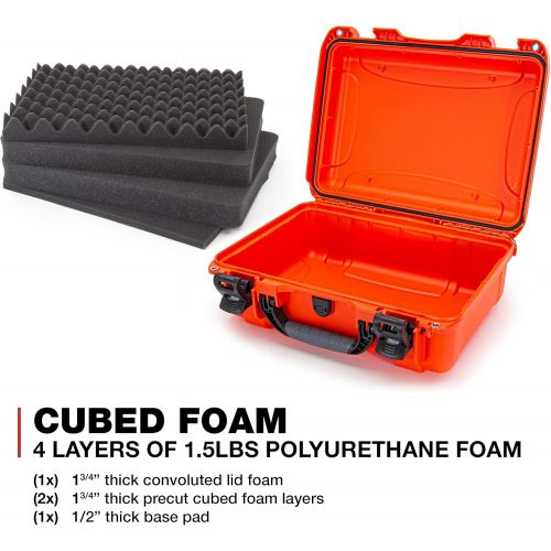  Nanuk 925 Waterproof Hard Case with Foam Insert - Orange