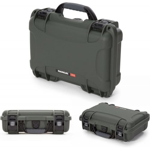  Nanuk 909 Waterproof Hard Case with Foam Insert - Olive