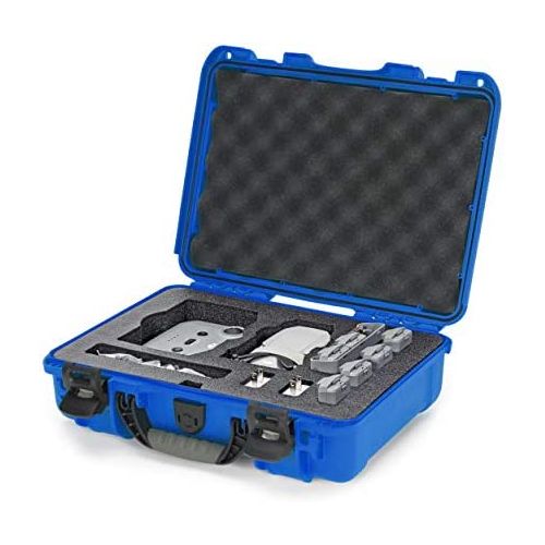  Nanuk 910 Waterproof Carry-on Hard Case with Foam Insert for DJI Mavic Mini 2 Fly More - Blue