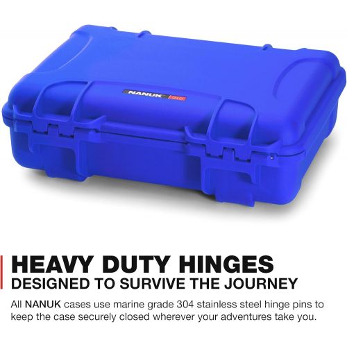  Nanuk 910 Waterproof Carry-on Hard Case with Foam Insert for DJI Mavic Mini 2 Fly More - Blue