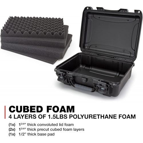  Nanuk 925-1001 Waterproof Hard Case with Foam Insert - Black