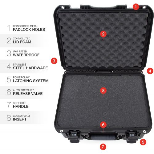  Nanuk 933 Waterproof Hard Case with Foam Insert - Black