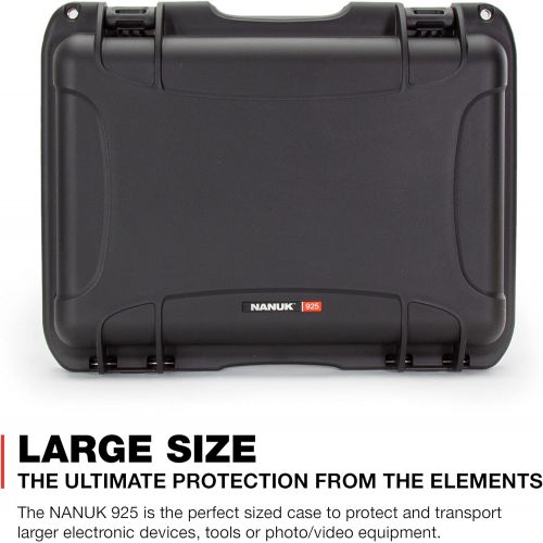  Nanuk 925-1001 Waterproof Hard Case with Foam Insert - Black