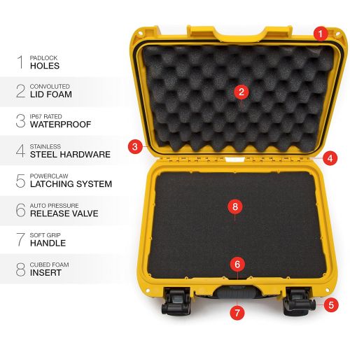  Nanuk Case w/foam - Yellow 915-1004