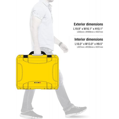  Nanuk 933 Waterproof Hard Case with Foam Insert - Yellow