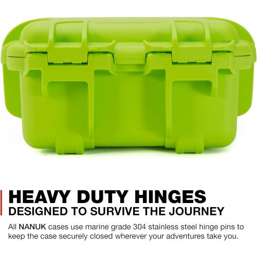  Nanuk 905 Waterproof Hard Case with Foam Insert - Lime