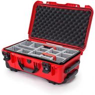 Nanuk 935 Waterproof Carry-On Hard Case with Wheels and Padded Divider - Red