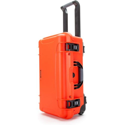  Nanuk 935 Waterproof Carry-On Hard Case with Wheels and Foam Insert - Orange & 910 Waterproof Hard Case with Foam Insert - Lime