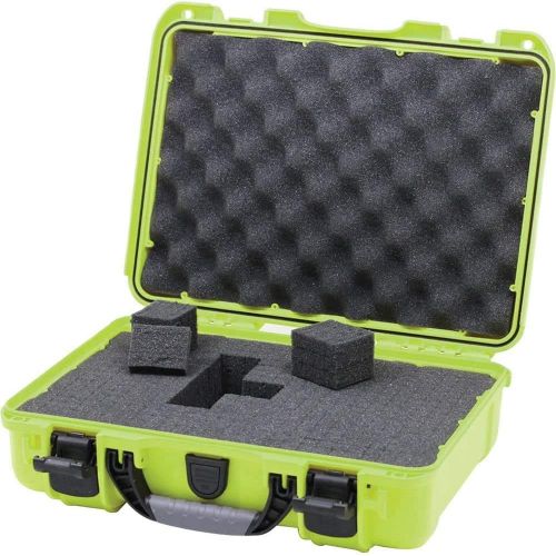  Nanuk 935 Waterproof Carry-On Hard Case with Wheels and Foam Insert - Orange & 910 Waterproof Hard Case with Foam Insert - Lime