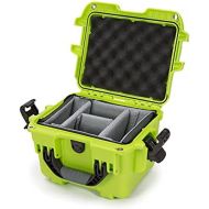 Nanuk 908 Waterproof Hard Case with Padded Divider - Lime