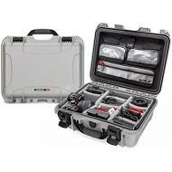 Nanuk 920 Waterproof Hard Case with Lid Organizer and Padded Divider - Silver