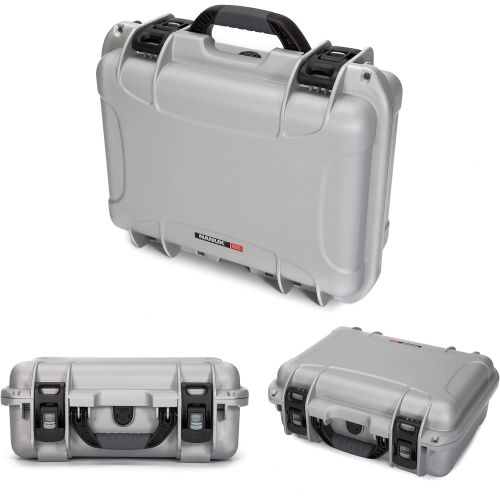  Nanuk 920 Waterproof Hard Case with Lid Organizer and Padded Divider - Silver