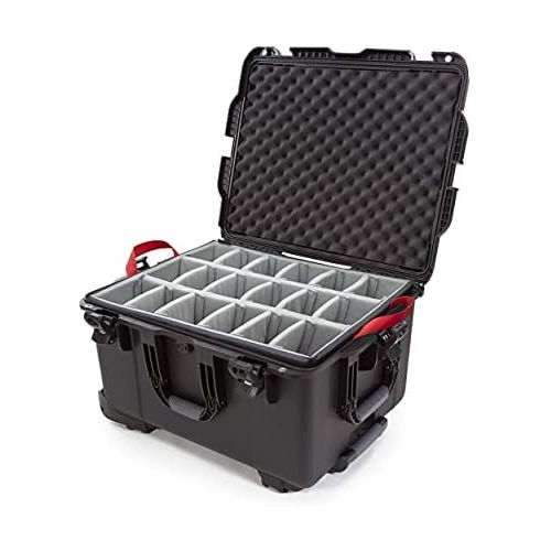  Nanuk 960 Waterproof Hard Case with Wheels and Padded Divider - Black