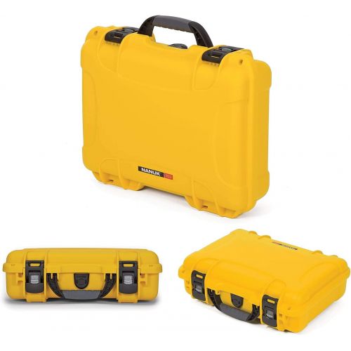  Nanuk 935 Waterproof Carry-On Hard Case with Wheels and Foam Insert - Yellow & 910 Waterproof Hard Case with Foam Insert - Yellow