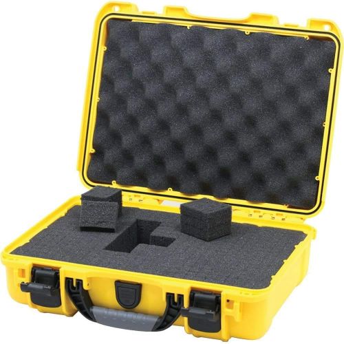  Nanuk 935 Waterproof Carry-On Hard Case with Wheels and Foam Insert - Yellow & 910 Waterproof Hard Case with Foam Insert - Yellow