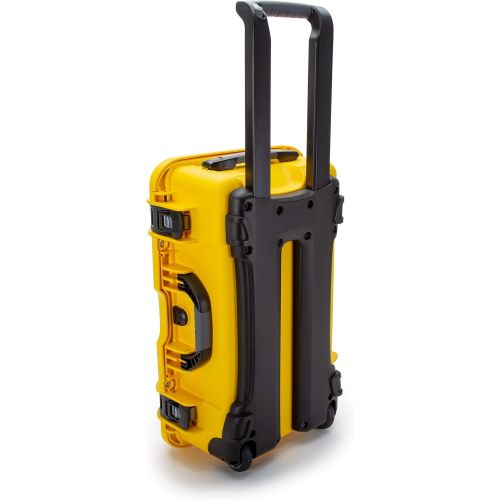  Nanuk 935 Waterproof Carry-On Hard Case with Wheels and Foam Insert - Yellow & 910 Waterproof Hard Case with Foam Insert - Yellow