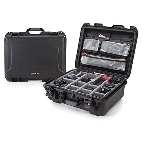  Nanuk 930 Waterproof Hard Case with Lid Organizer and Padded Divider - Black