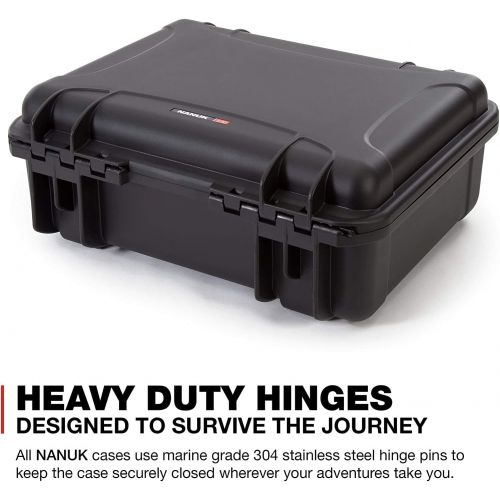  Nanuk 930 Waterproof Hard Case with Lid Organizer and Padded Divider - Black