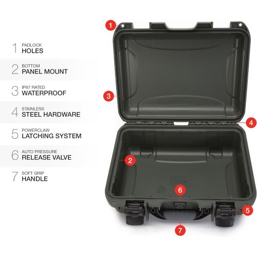  Nanuk 920 Waterproof Hard Case Empty - Olive