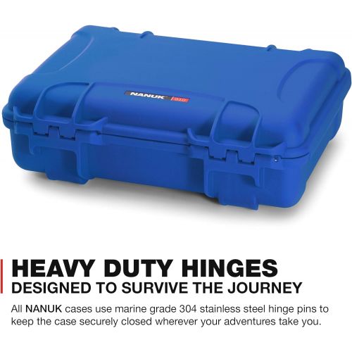  Nanuk 910 Waterproof Hard Case Empty - Blue (910-0008)