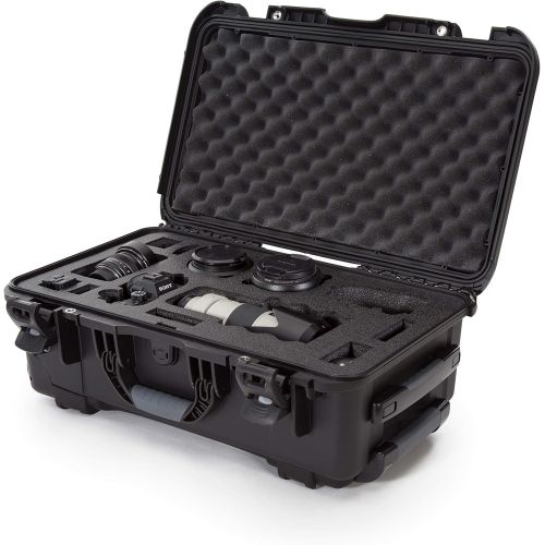  Nanuk 935 Waterproof Carry-On Hard Case with Custom Foam Insert for Sony A7R Size Camera w/Wheels - Black (935-ESON1)