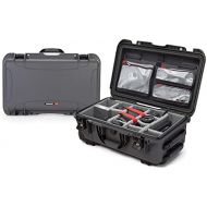 Nanuk 935-6007 935 Waterproof Hard Case with Lid Organizer and Padded Divider - Graphite