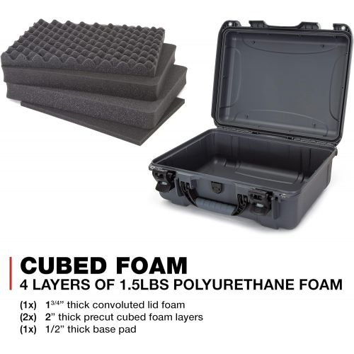  Nanuk 930-1007 Waterproof Hard Case with Foam Insert - Graphite