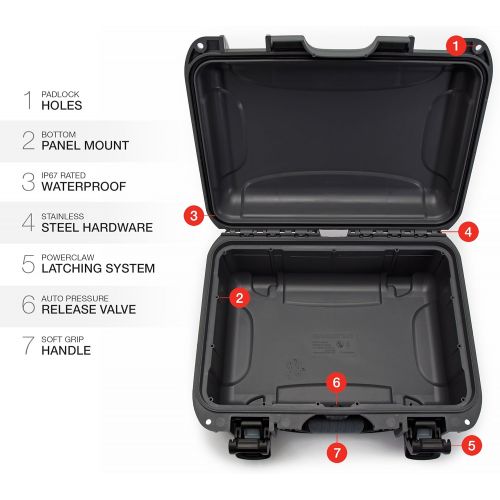  Nanuk 915 Waterproof Hard Case Empty - Graphite