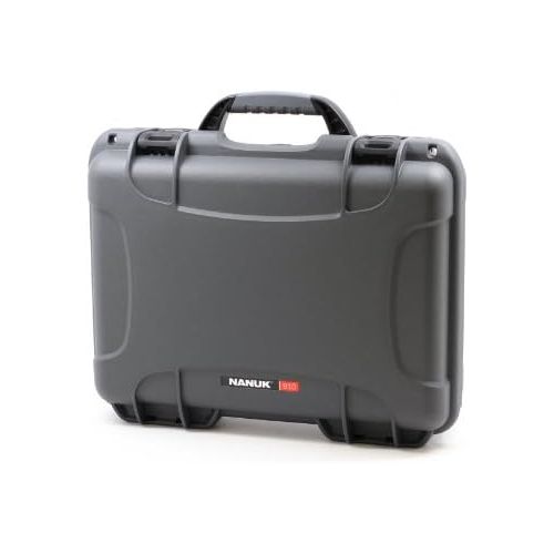  Nanuk 910 Professional Hand Gun/Pistol Case, Military Approved, Waterproof and Shockproof - Graphite