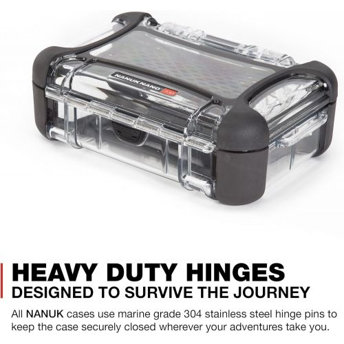  Nanuk 330-0011 Nano Series Waterproof Large Hard Case for Phones, Cameras and Electronics (Clear)