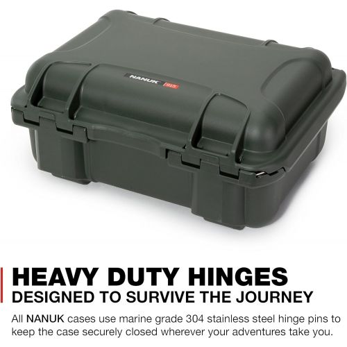  Nanuk 915 Waterproof Hard Case Empty - Olive