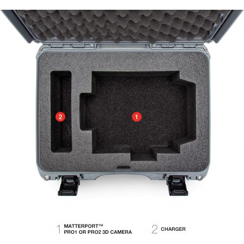  Nanuk 925 Waterproof Hard Case with Custom Foam Insert for Matterport Camera - Silver (925-EMATT5)