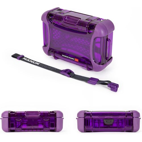  Nanuk 330-0013 Nano Series Waterproof Large Hard Case for Phones, Cameras and Electronics (Purple)