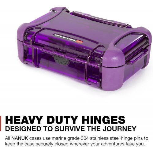 Nanuk 330-0013 Nano Series Waterproof Large Hard Case for Phones, Cameras and Electronics (Purple)