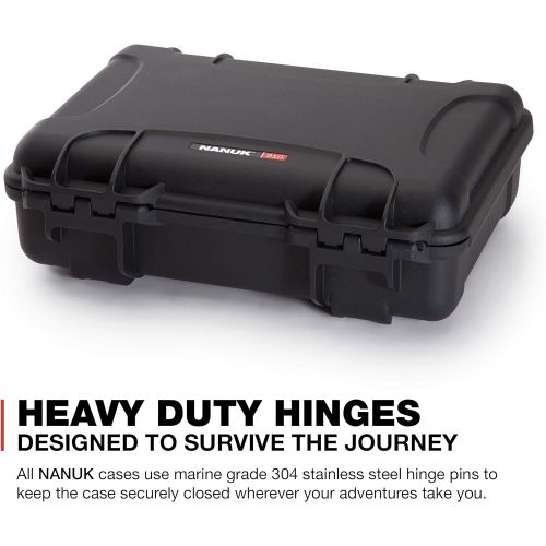  Nanuk 910 Waterproof Carry-on Hard Case with Foam Insert for DJI Mavic Mini 2 Fly More - Black