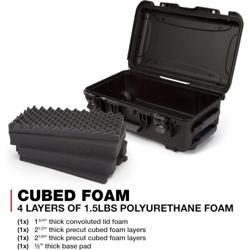  Nanuk 935 Waterproof Carry-On Hard Case with Wheels and Foam Insert - Black