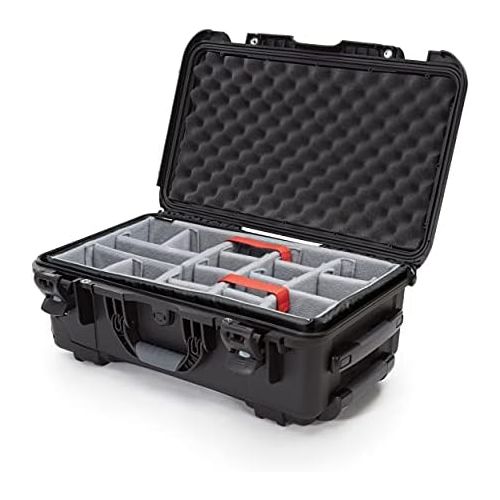  Nanuk 935 Waterproof Carry-On Hard Case with Wheels and Padded Divider - Black