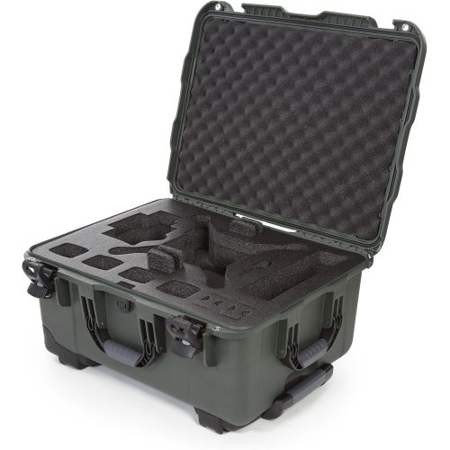  Nanuk 950-DJI6 Waterproof Hard Case with Wheels and Foam Insert for DJI_Phantom 3 - Olive