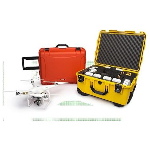  Nanuk 950-DJI4 Waterproof Hard Case with Wheels and Foam Insert for DJI_Phantom 3 - Yellow