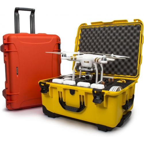  Nanuk 950-DJI4 Waterproof Hard Case with Wheels and Foam Insert for DJI_Phantom 3 - Yellow