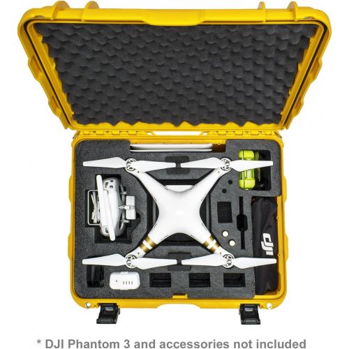  Nanuk 950-DJI4 Waterproof Hard Case with Wheels and Foam Insert for DJI_Phantom 3 - Yellow
