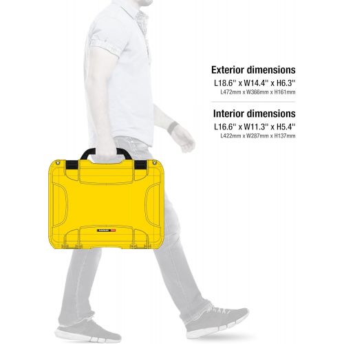  Nanuk 923 Waterproof Hard Case with Foam Insert - Yellow