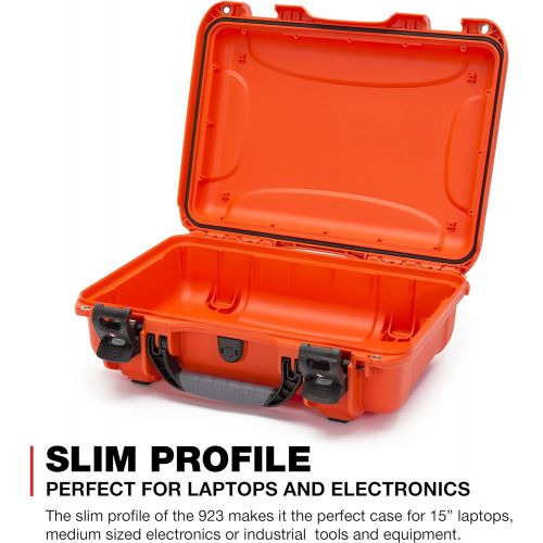  Nanuk 923 Waterproof Hard Case with Padded Dividers - Orange