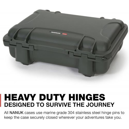  Nanuk 923 Waterproof Hard Case with Padded Dividers - Olive